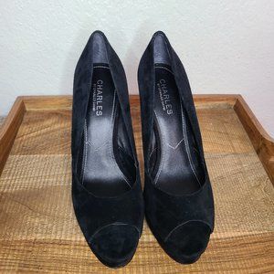 Charles by Charles David Black Peep Toe Pump